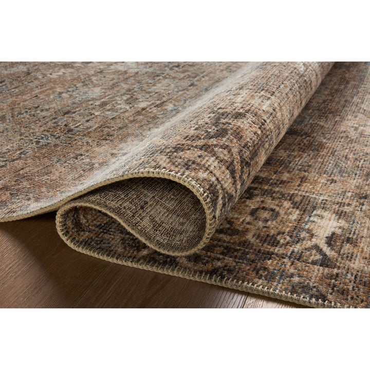 Loloi Heritage Mocha / Denim 4'-0" x 6'-0" Accent Rug