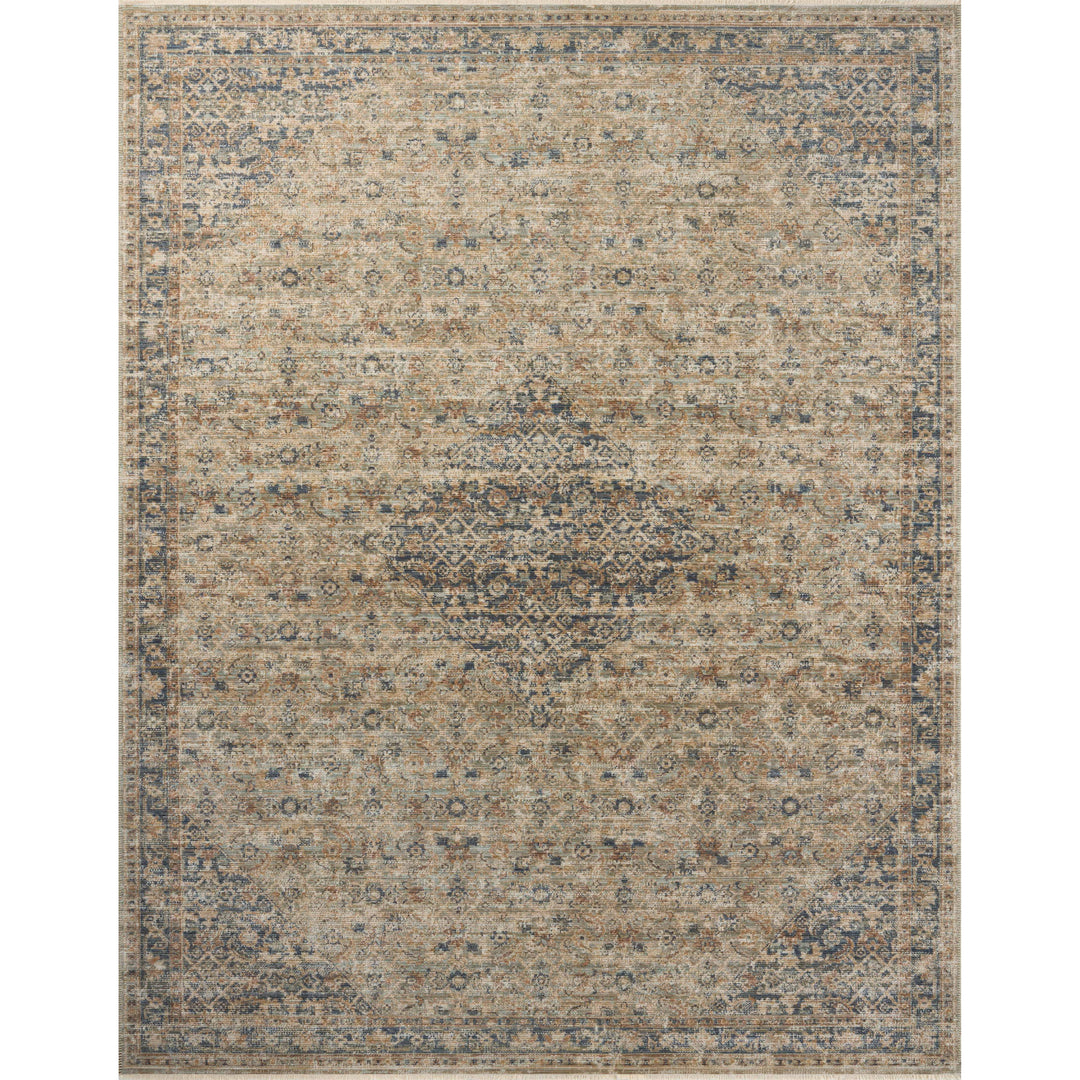 Loloi Heritage Sage / Navy 2'-5" x 12'-0" Runner