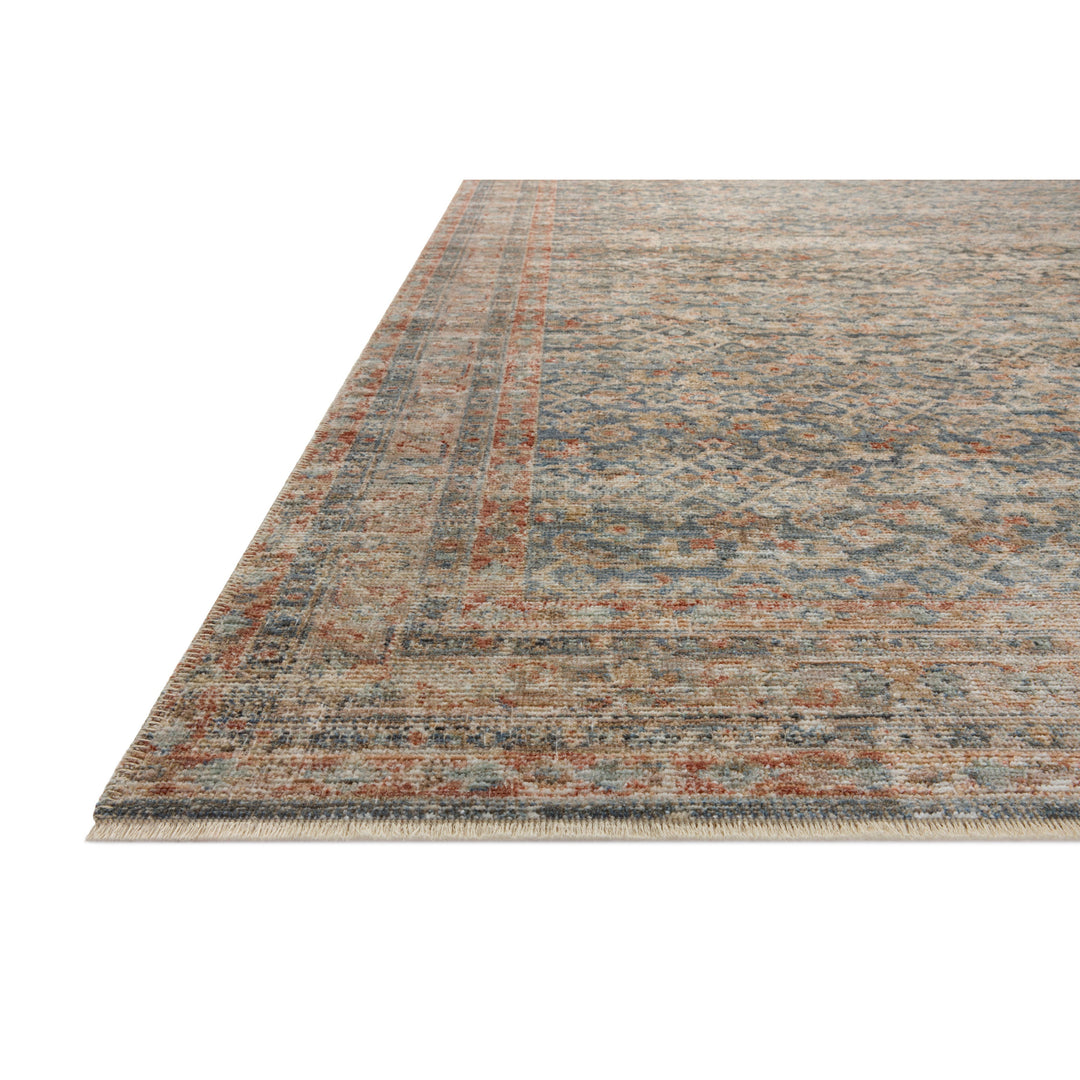 Loloi Heritage Blue / Rust 10'-0" x 10'-0" Square Area Rug