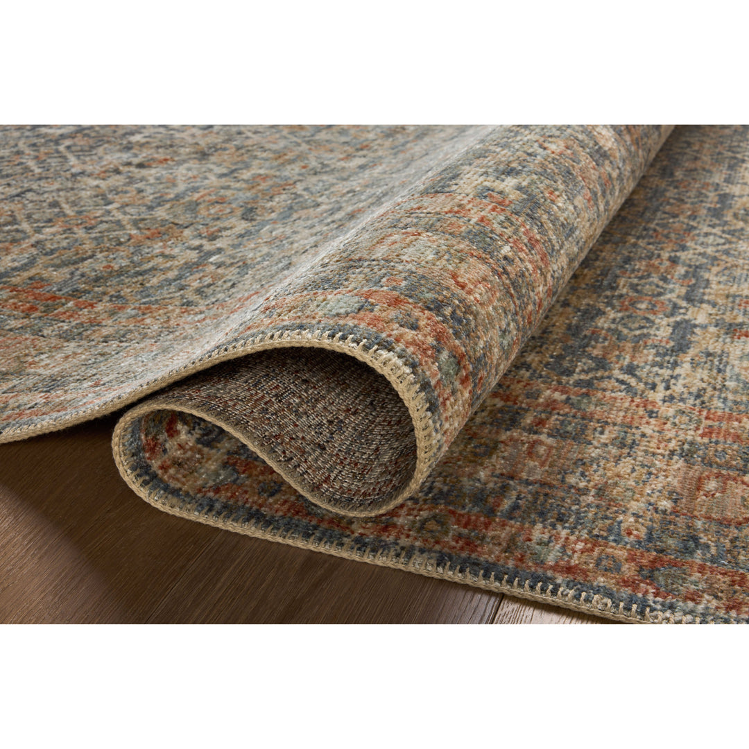 Loloi Heritage Blue / Rust 10'-0" x 10'-0" Square Area Rug