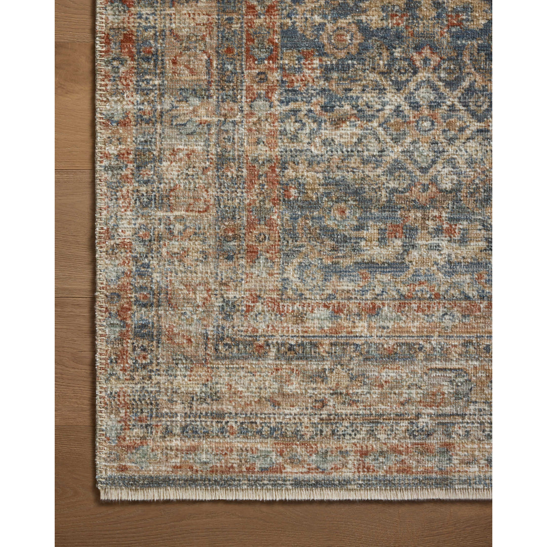 Loloi Heritage Blue / Rust 10'-0" x 10'-0" Square Area Rug