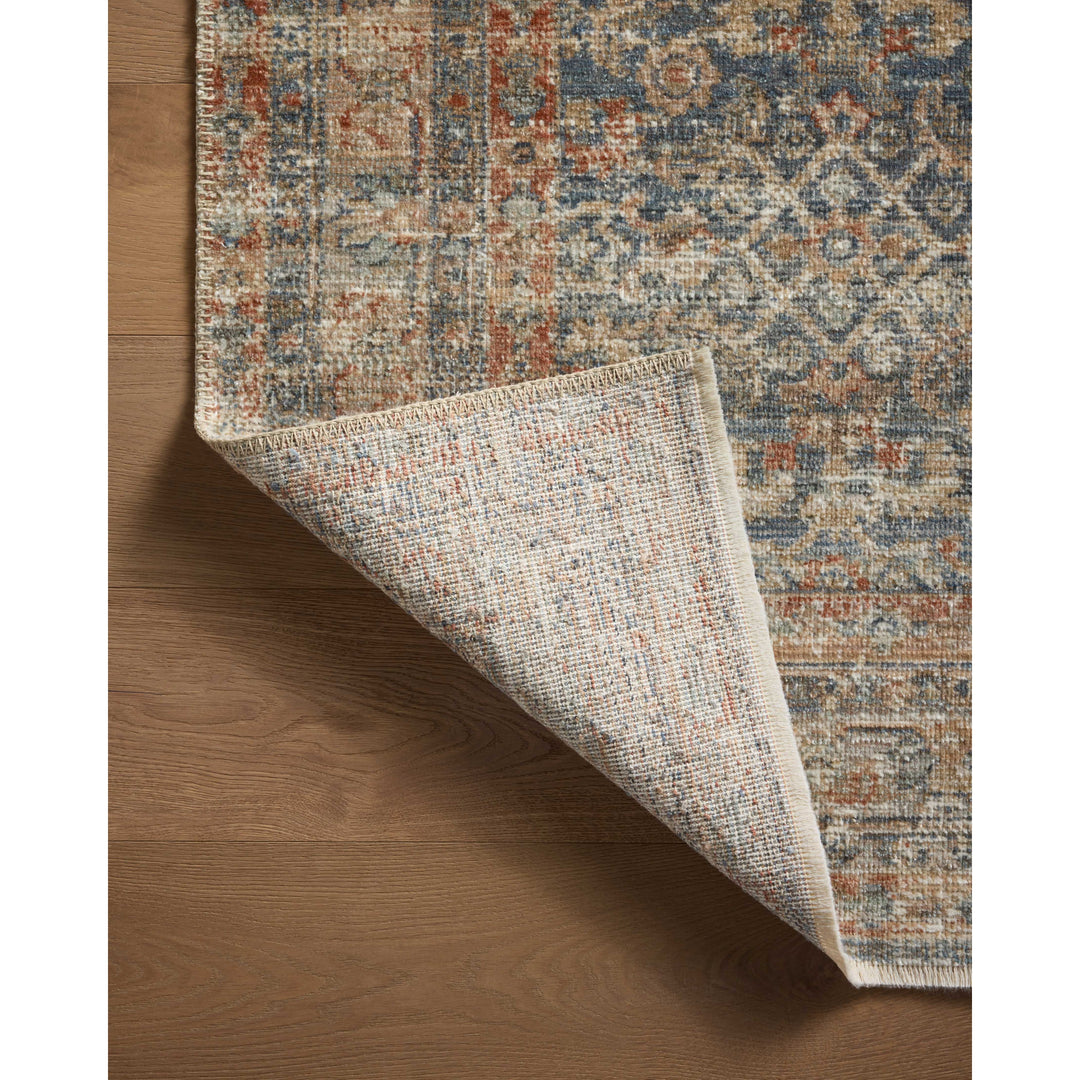 Loloi Heritage Blue / Rust 10'-0" x 10'-0" Square Area Rug