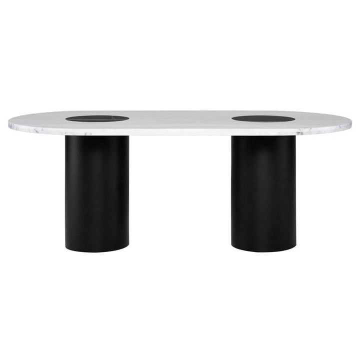 Stevie Dining Table-Nuevo-NUEVO-HGMM229-Dining TablesBlack and White-6-France and Son