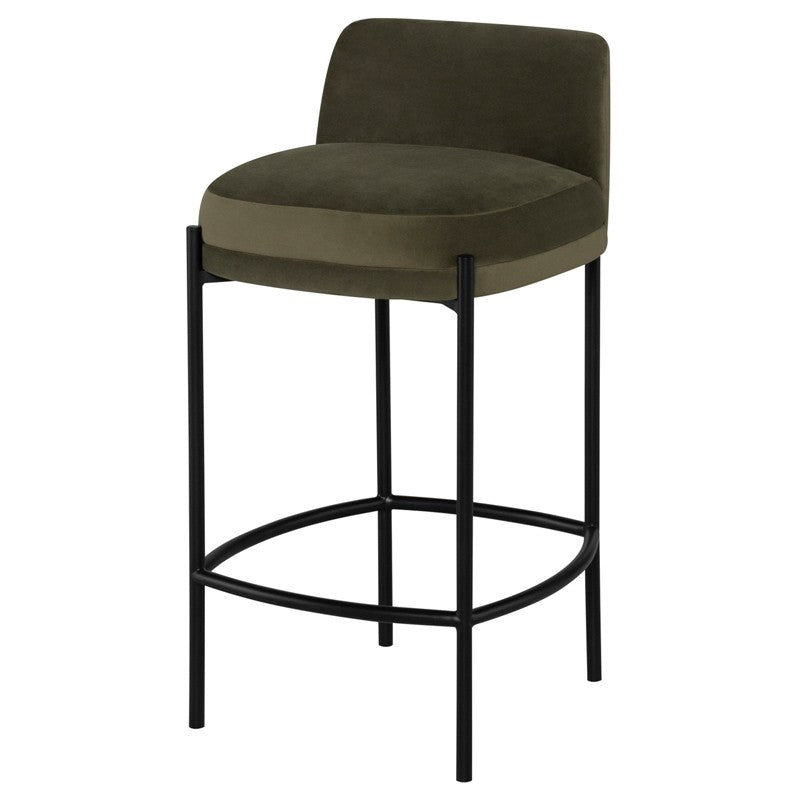 Inna Counter Stool With Seat Back-Nuevo-NUEVO-HGMV391-Bar Stoolssafari velour-31-France and Son