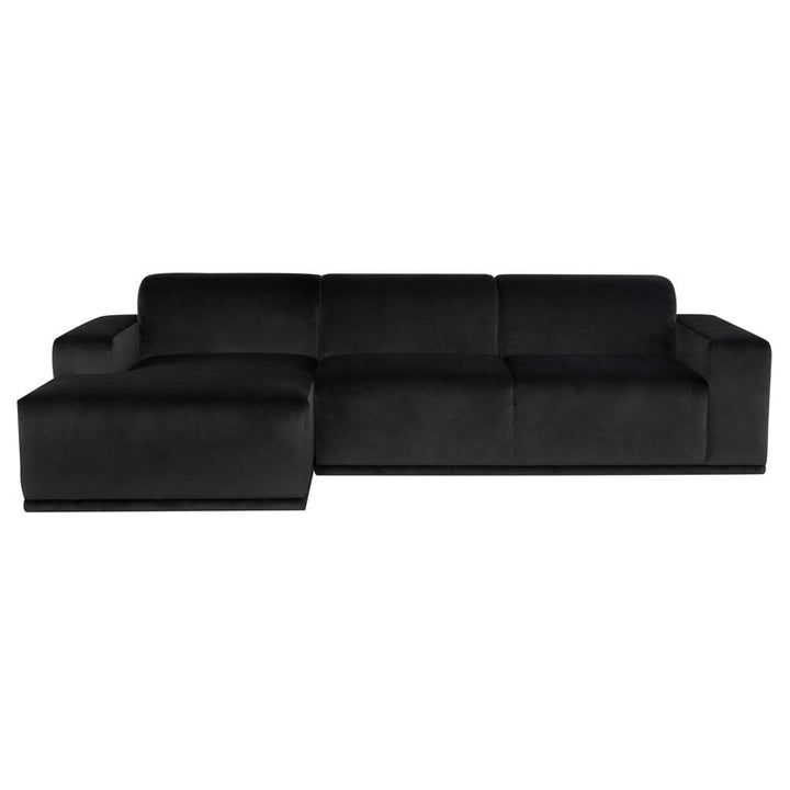 Leo Sectional-Nuevo-NUEVO-HGSC711-SectionalsLeft-Salt and pepper chaise black velour-24-France and Son