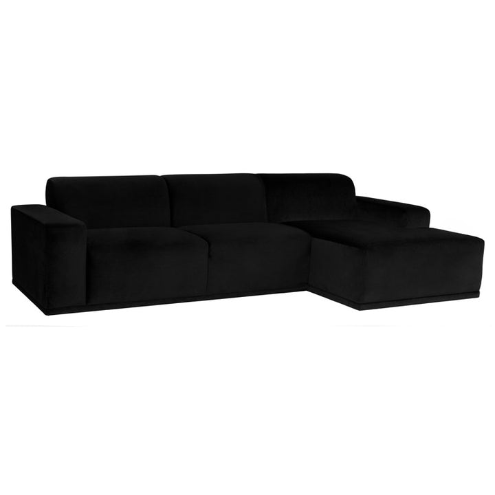Leo Sectional-Nuevo-NUEVO-HGSN300-SectionalsRight-Black Velour-30-France and Son