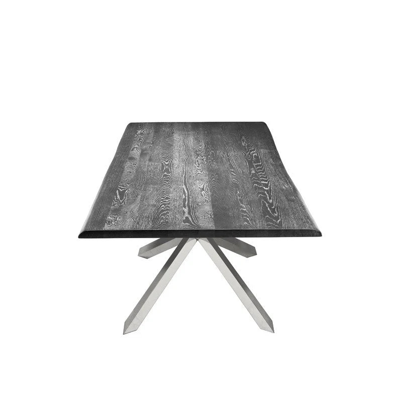 Couture Dining Table - Oxidized Grey & Silver