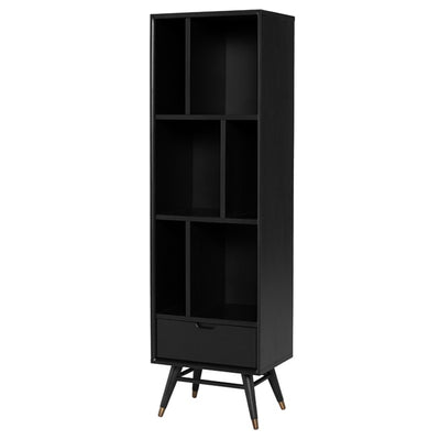 Small Baas Bookcase Shelving-Nuevo-NUEVO-HGST152-Bookcases & CabinetsBlack Ash-5-France and Son