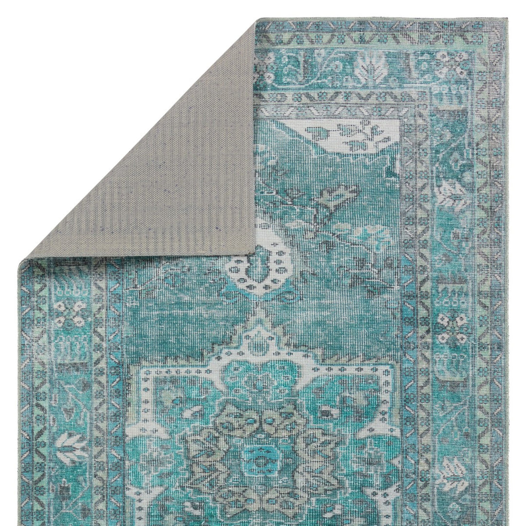 Kate Lester + Jaipur Living Tamara Medallion Teal/ Green Area Rug (3'X5')