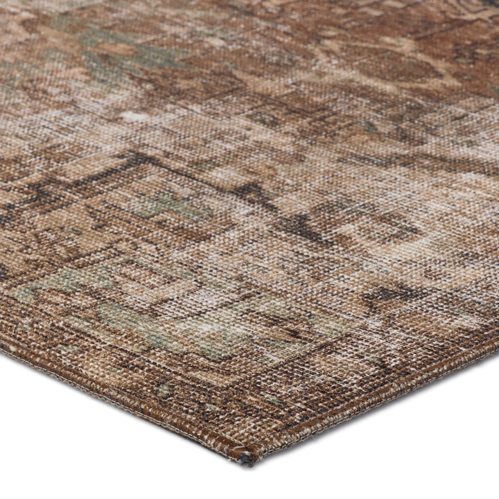 Kate Lester + Jaipur Living Minita Medallion Brown/ Tan Area Rug (2'X3')