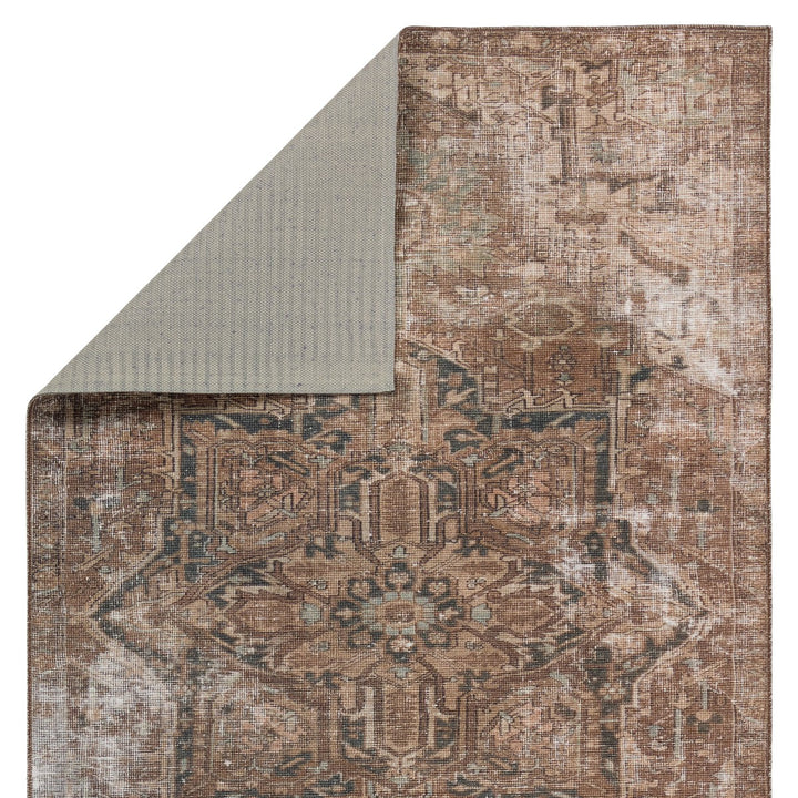 Kate Lester + Jaipur Living Minita Medallion Brown/ Tan Runner Rug (3'X10')