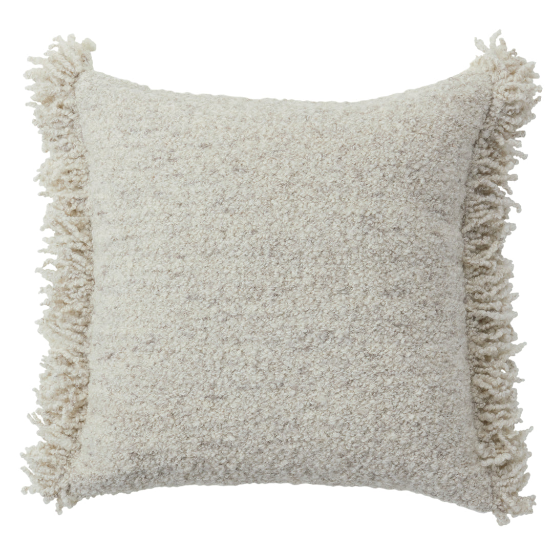 Jaipur Living Kinsey Solid Light Gray Poly Fill Pillow (24" Square)