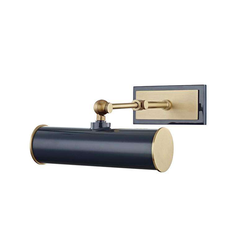 Holly 1-Light Plug-In Picture Light - Aged Brass / Navy