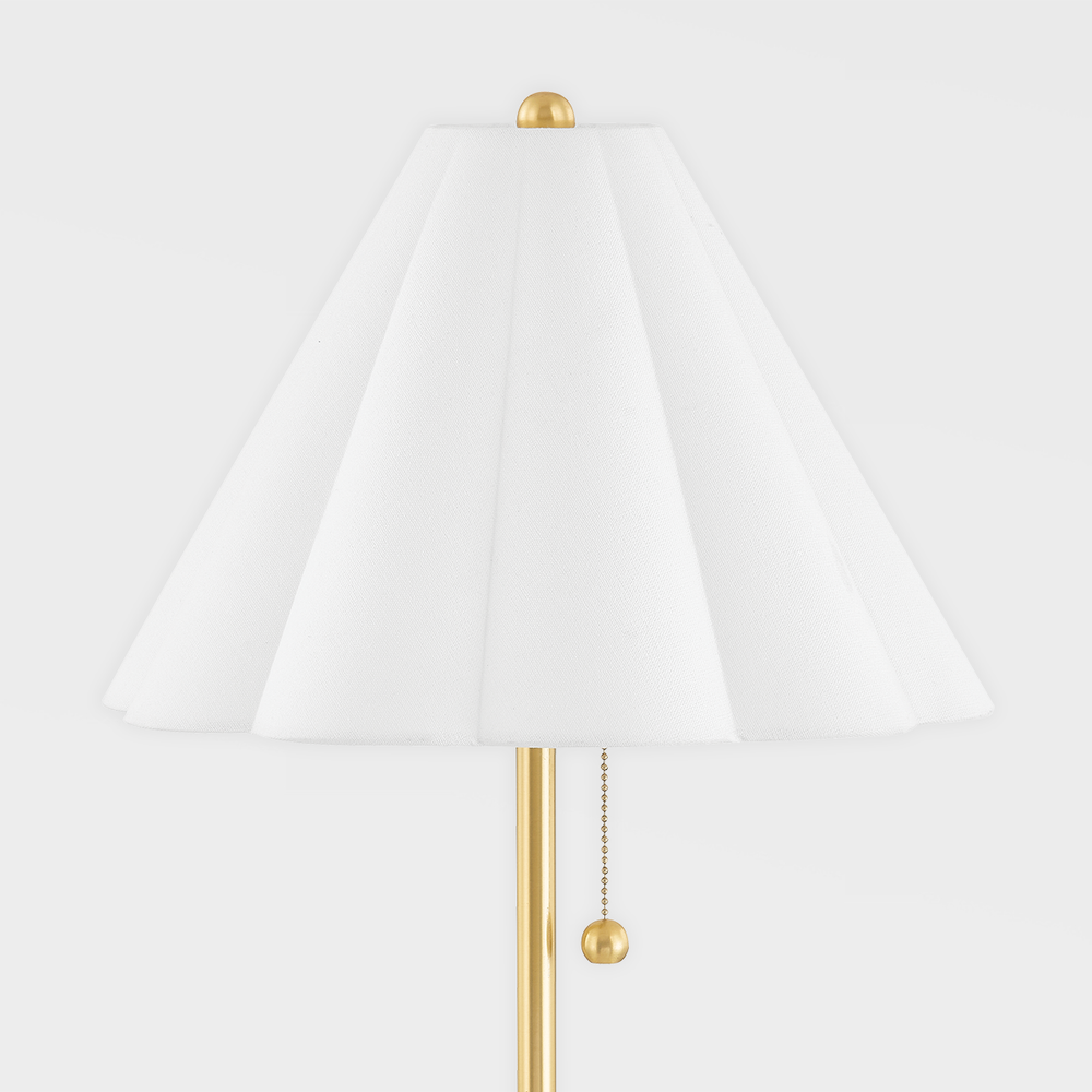 Martha 1 Light Table Lamp Aged Brass