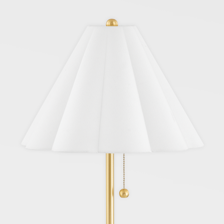 Martha 1 Light Table Lamp Aged Brass