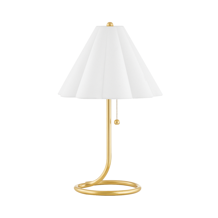 Table Lamps Martha 1 Light Table Lamp Aged Brass