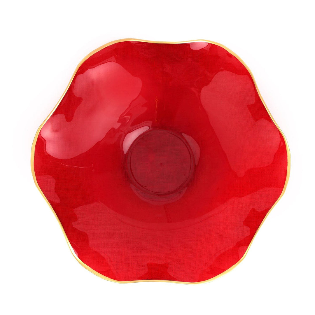 Holiday Glass Serving Bowl