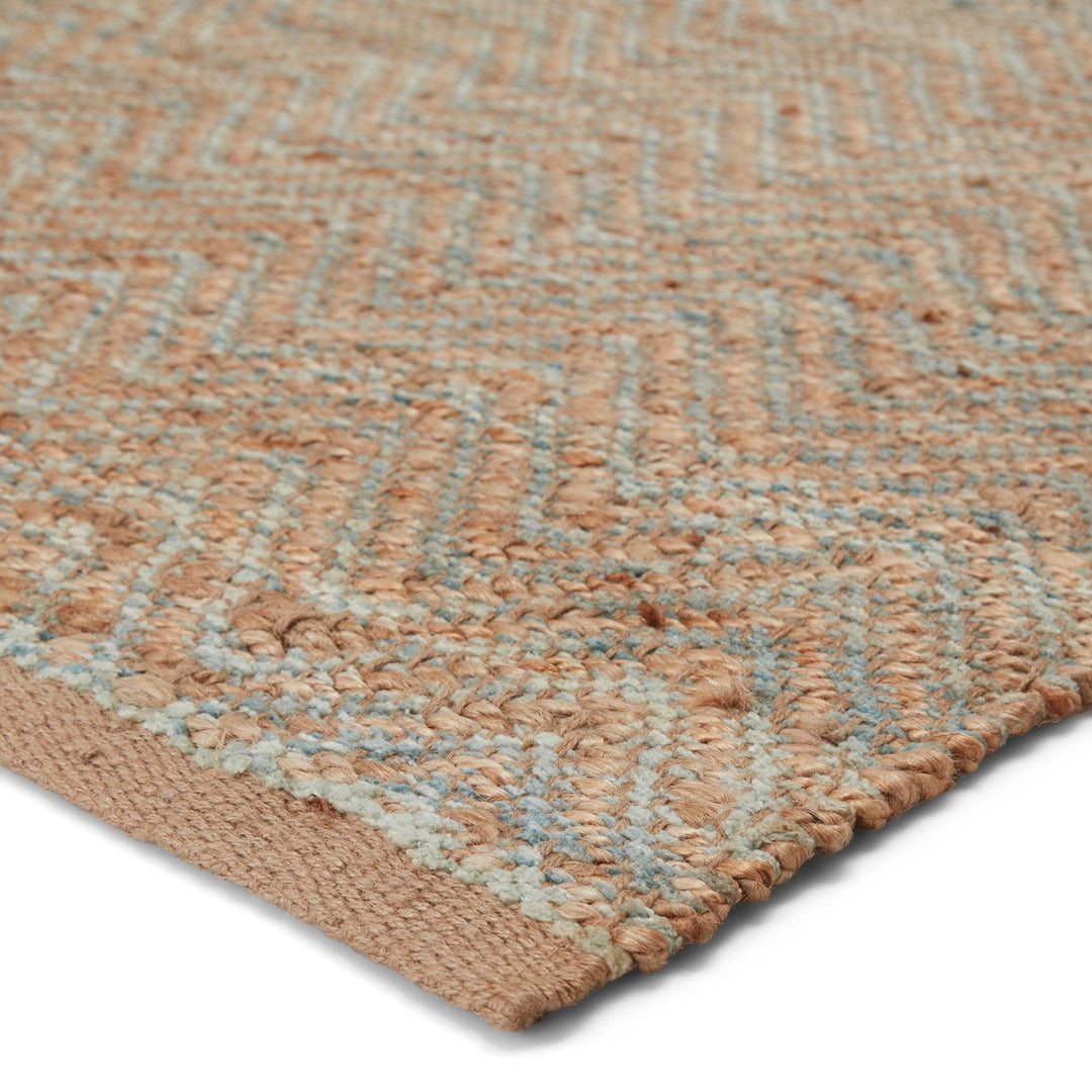 Jaipur Living Reap Natural Chevron Tan/ Green Area Rug (6'X9')