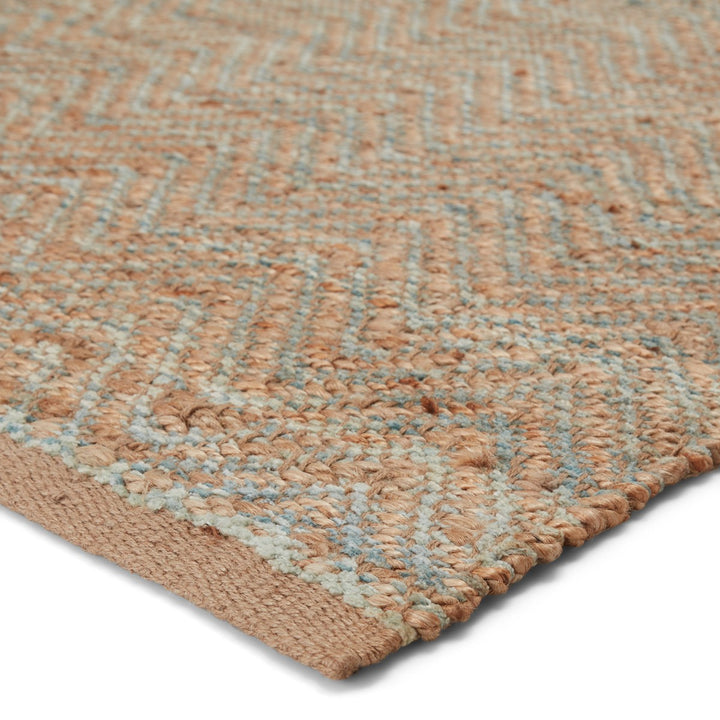 Jaipur Living Reap Natural Chevron Tan/ Green Area Rug (6'X9')