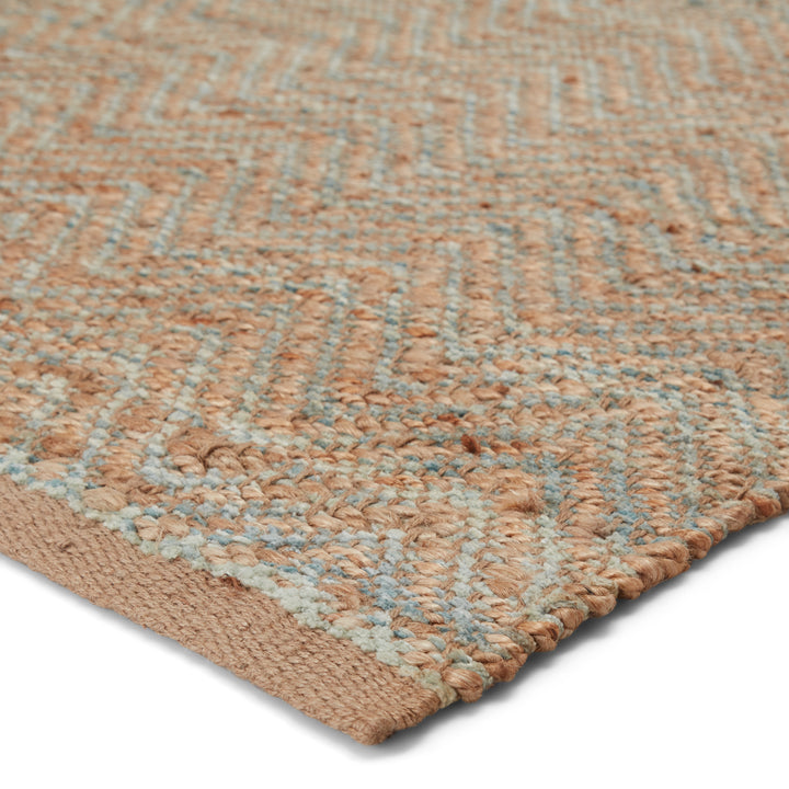 Jaipur Living Reap Natural Chevron Tan/ Green Area Rug (2'6"X4')