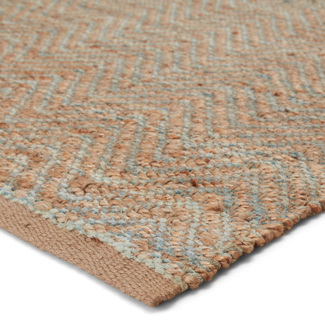 Jaipur Living Reap Natural Chevron Tan/ Green Area Rug (3'6"X5'6")