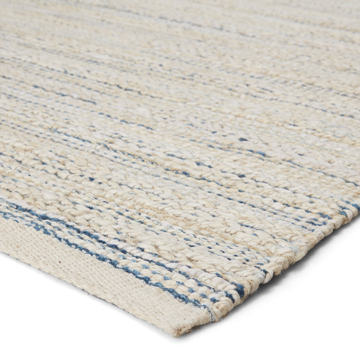 Jaipur Living Canterbury Natural Striped White/ Blue Area Rug (9'X12')