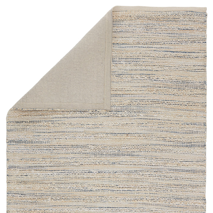 Jaipur Living Canterbury Natural Striped White/ Blue Runner Rug (2'6"X9')