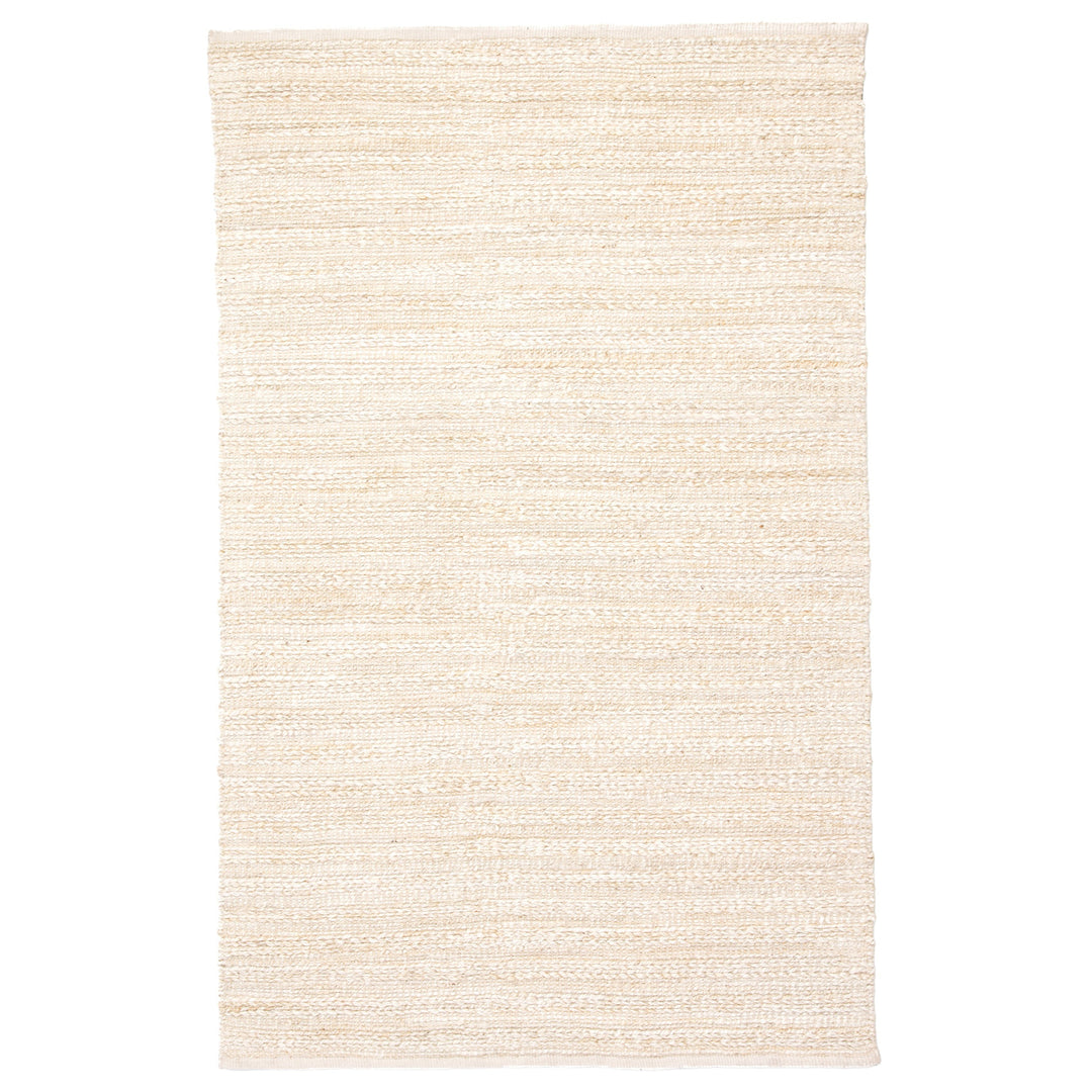 Jaipur Living Canterbury Handmade Solid White/ Beige Area Rug (5'X8')