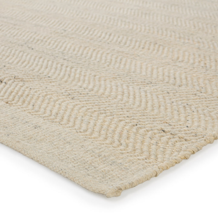 Kate Lester + Jaipur Living Esdras Handmade Solid Beige/ Ivory Area Rug (2'X3')