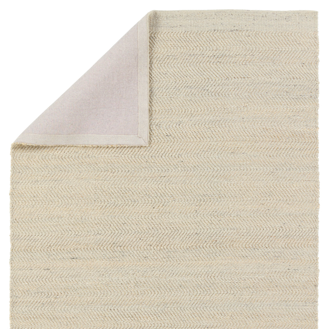 Kate Lester + Jaipur Living Esdras Handmade Solid Beige/ Ivory Area Rug (2'X3')