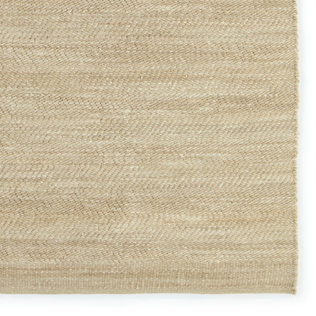 Kate Lester + Jaipur Living Esdras Handmade Solid Beige/ Gray Area Rug (8'X10')