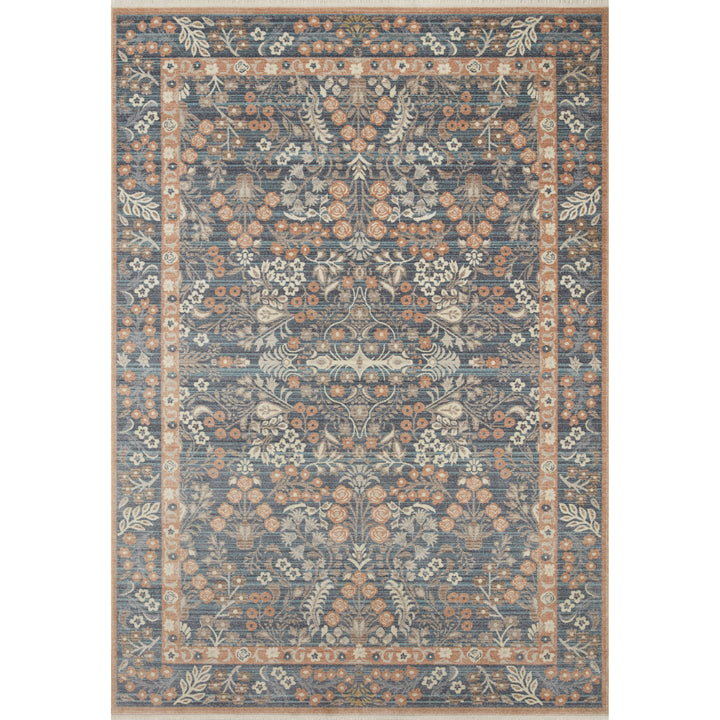 Rifle Paper Co. x Loloi Holland Navy 5'-3" x 7'-9" Area Rug