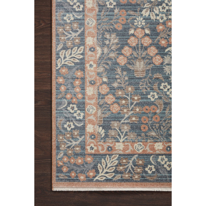 Rifle Paper Co. x Loloi Holland Navy 5'-3" x 7'-9" Area Rug