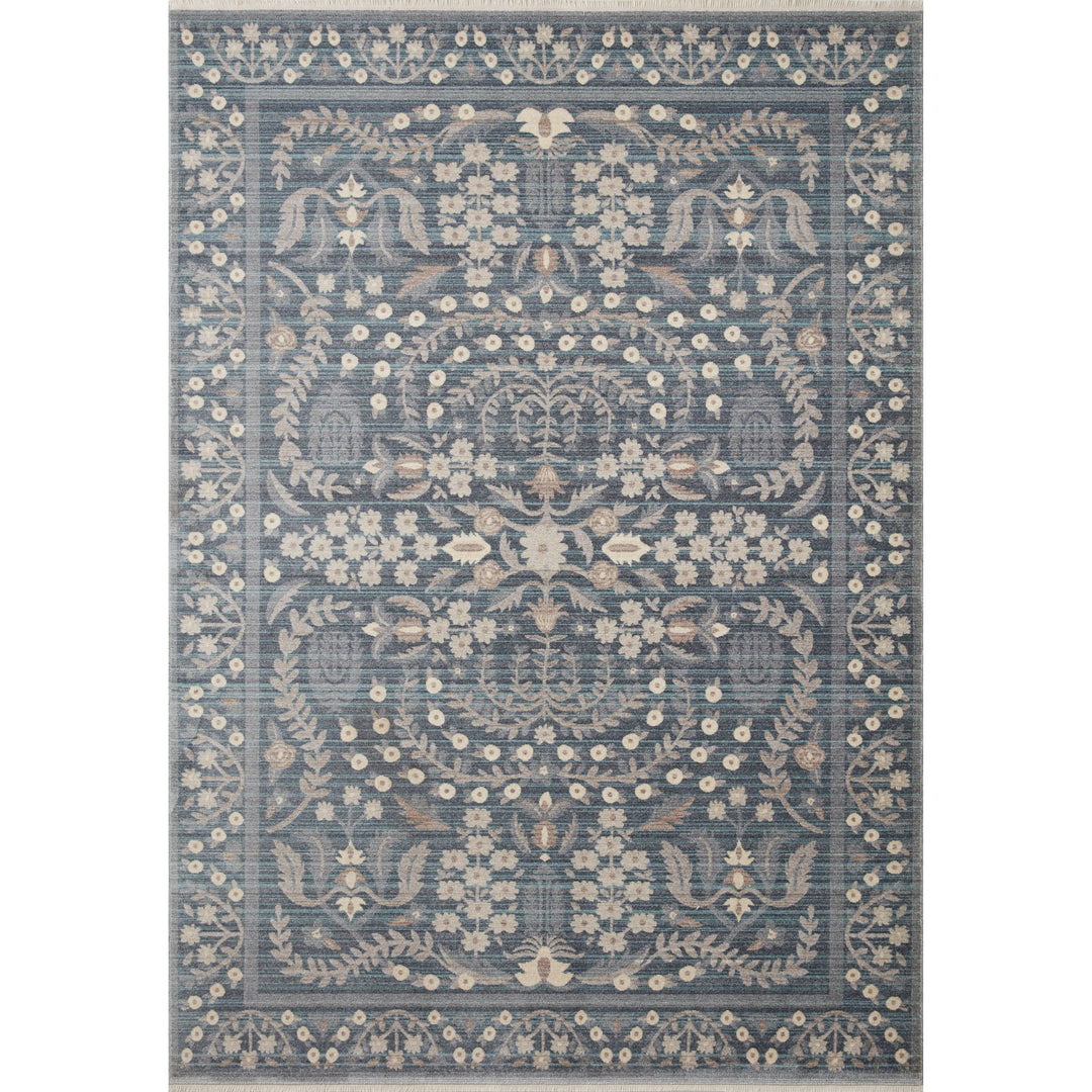 Rifle Paper Co. x Loloi Holland Blue 2'-7" x 8'-0" Runner Rug