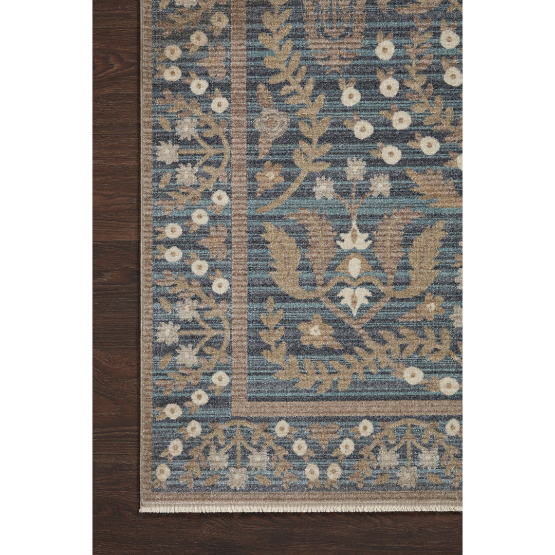 Rifle Paper Co. x Loloi Holland Navy 5'-3" x 7'-9" Area Rug