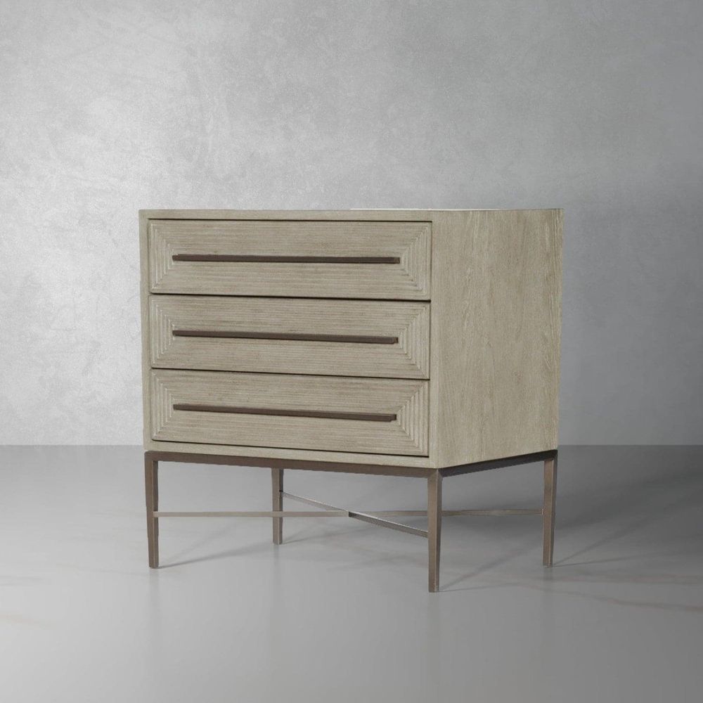 Nightstands Cascade Three-Drawer Nightstand