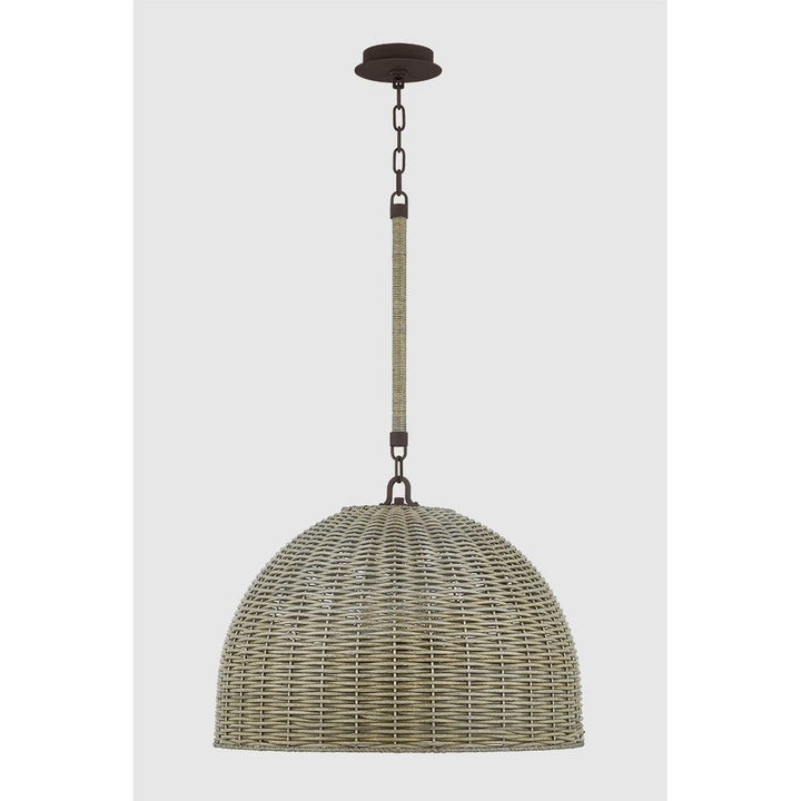 Outdoor Lighting: Ceiling Huxley Exterior Pendant - Textured Bronze