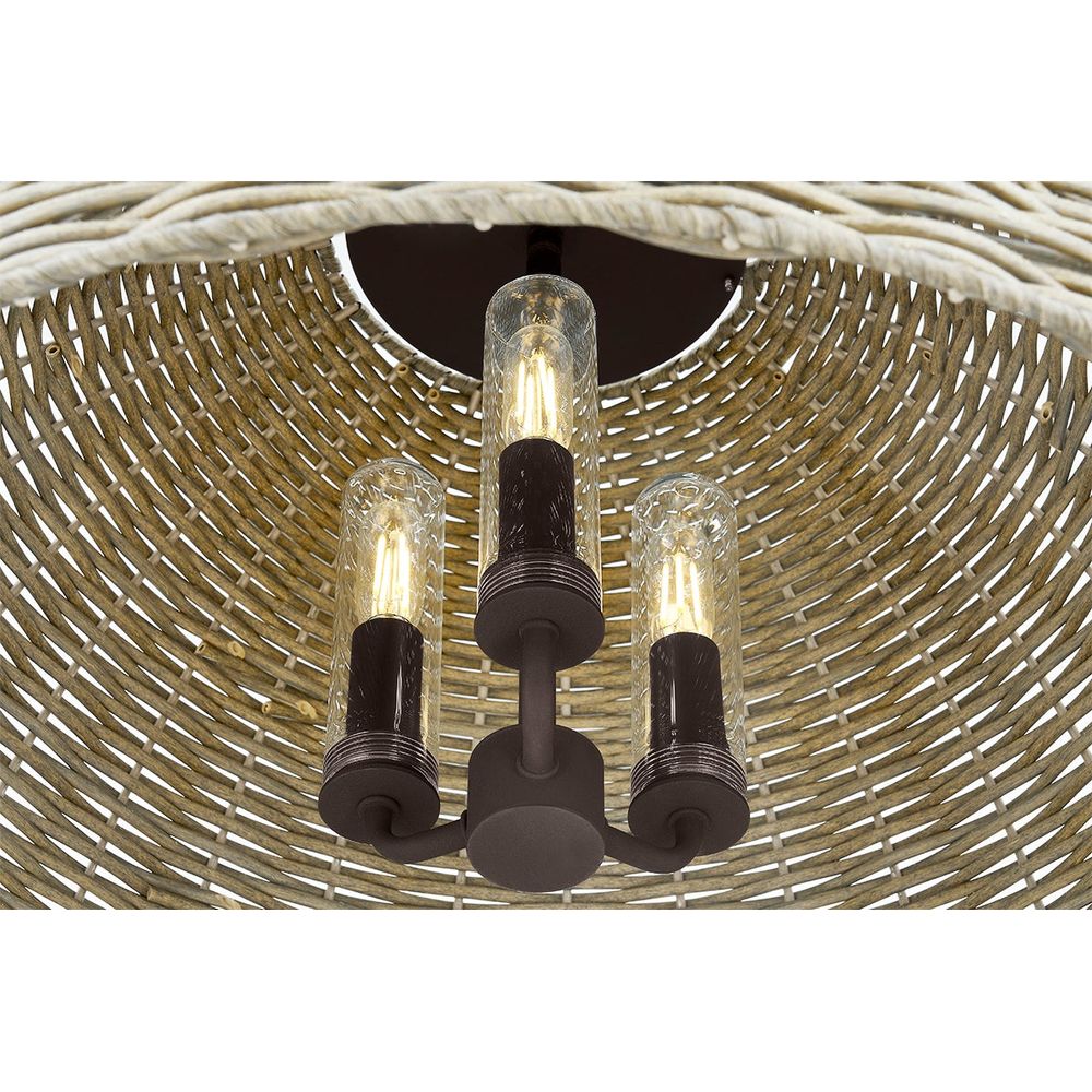 Outdoor Lighting: Ceiling Huxley Exterior Pendant - Textured Bronze