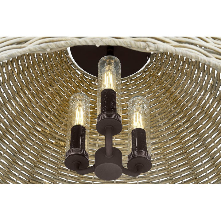Outdoor Lighting: Ceiling Huxley Exterior Pendant - Textured Bronze