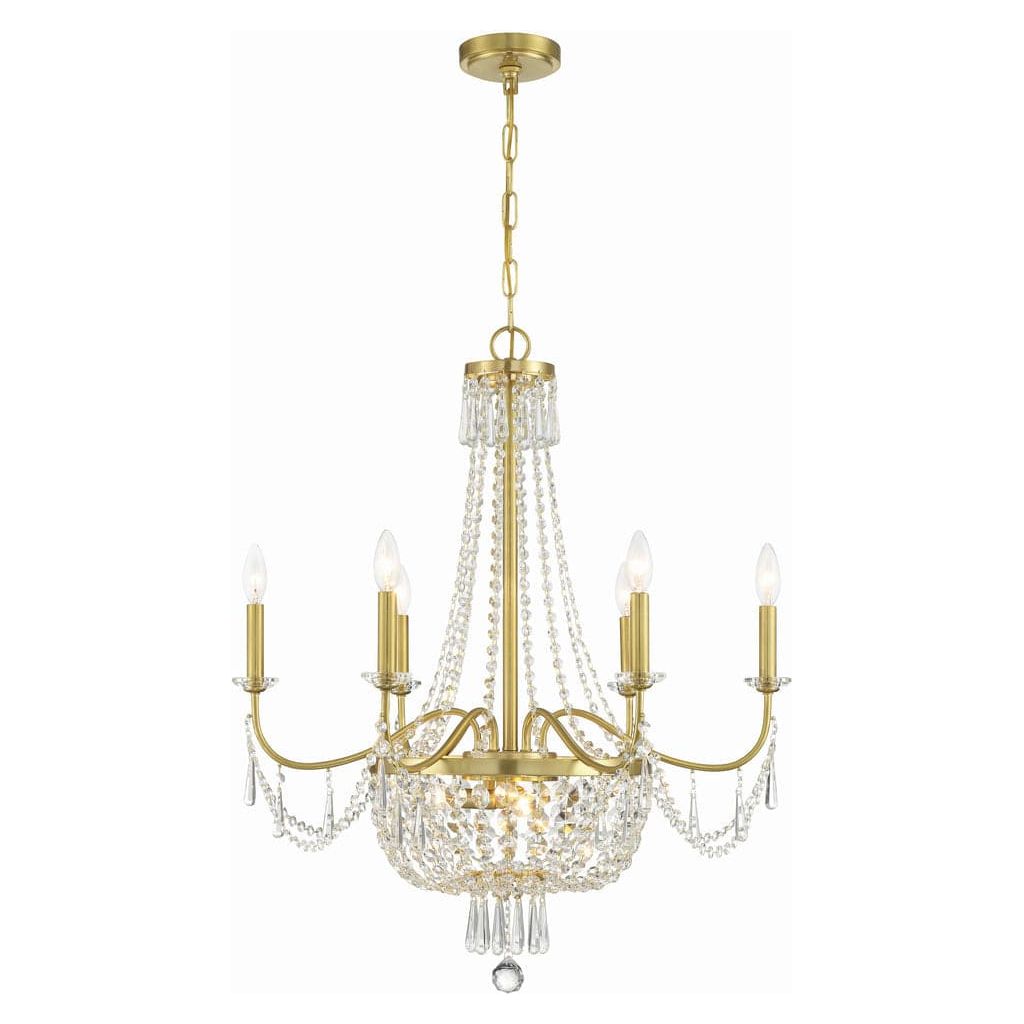 Haywood 9 Light Chandelier-Crystorama Lighting Company-CRYSTO-HWD-7709-AG-Chandeliers-4-France and Son