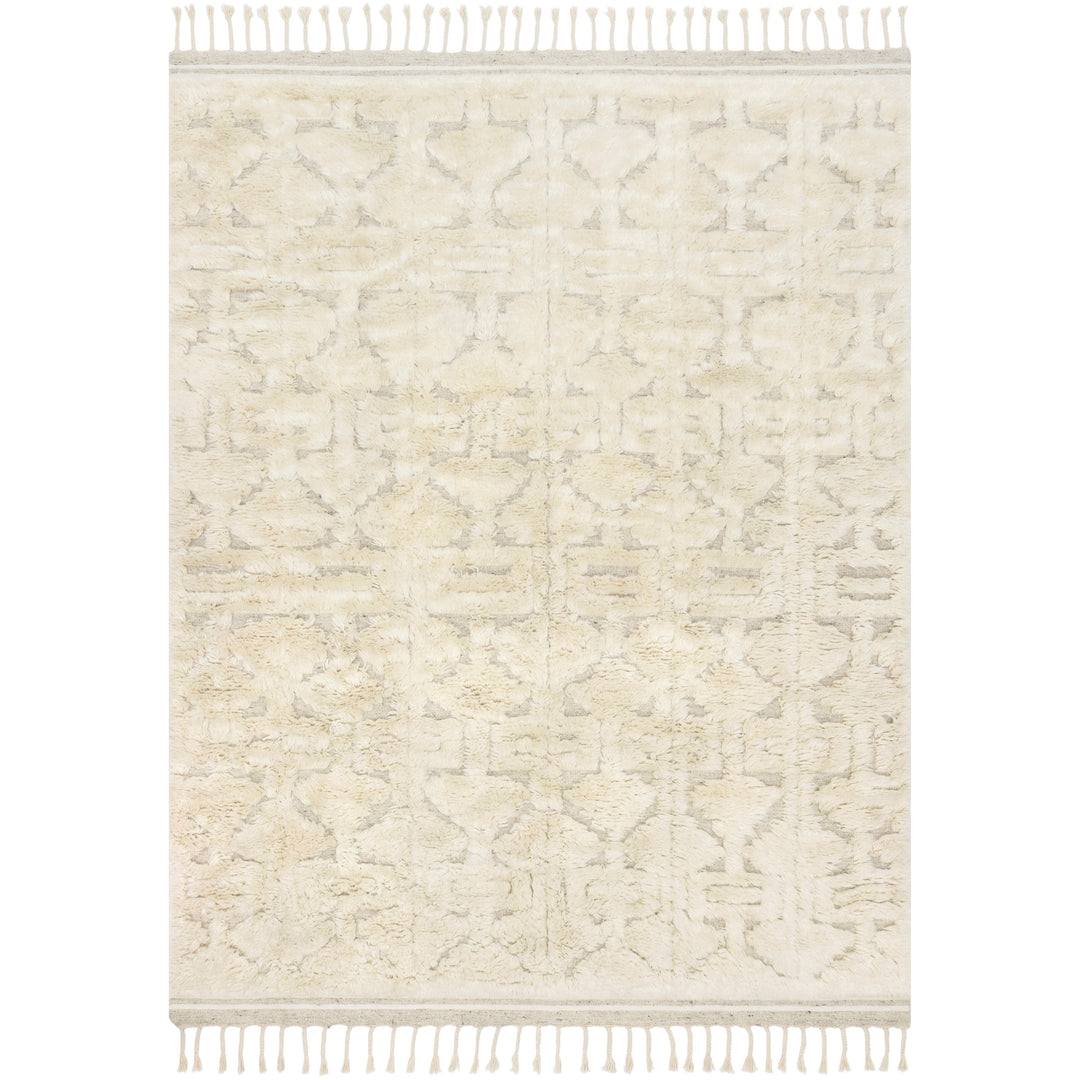 Loloi Hygge Oatmeal / Ivory 18" x 18" Sample Rug