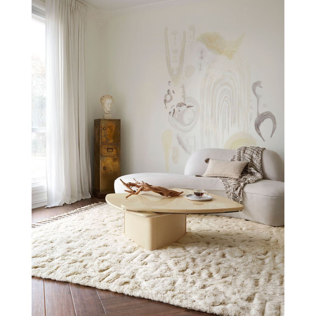 Loloi Hygge Oatmeal / Ivory 18" x 18" Sample Rug