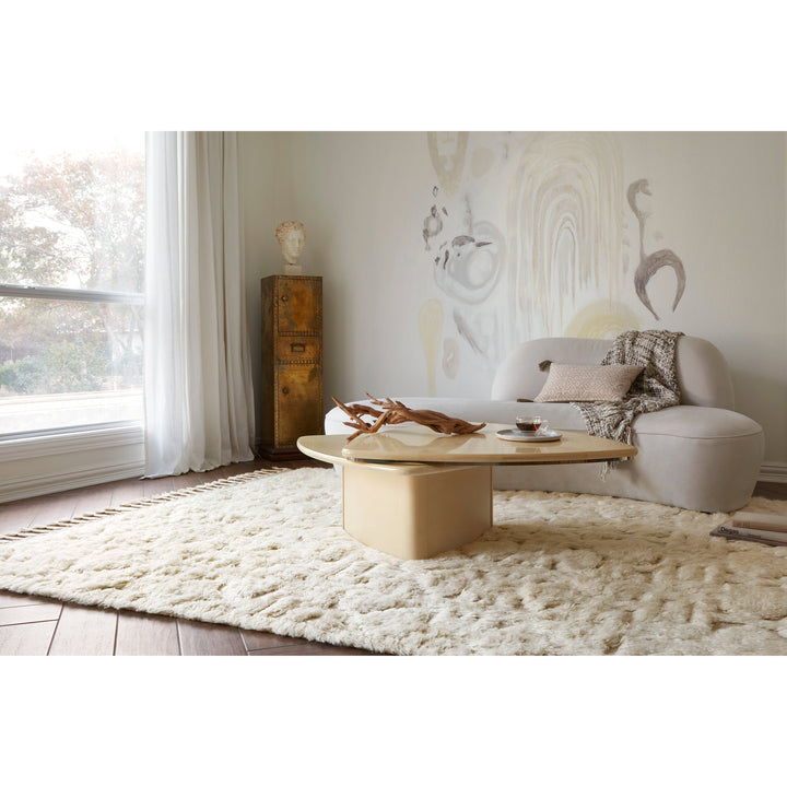 Loloi Hygge Oatmeal / Ivory 18" x 18" Sample Rug