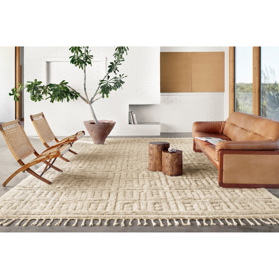 Loloi Hygge Oatmeal / Sand 4'-0" x 6'-0" Accent Rug