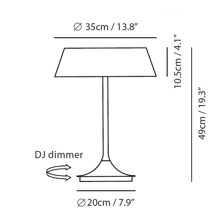 HALO Table Lamp - White With White Shade - Pleated Fabric, Steel, Aluminum