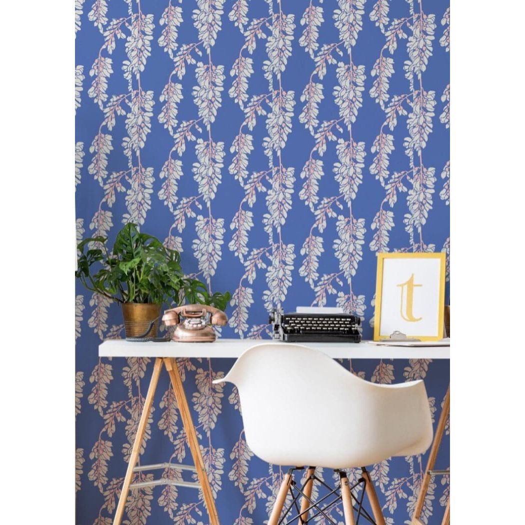 Heart Breaker Wallpaper-Mitchell Black-MITCHB-WC379-4-PM-10-Wall DecorPatterns Dusty Yellow-Premium Matte Paper-14-France and Son