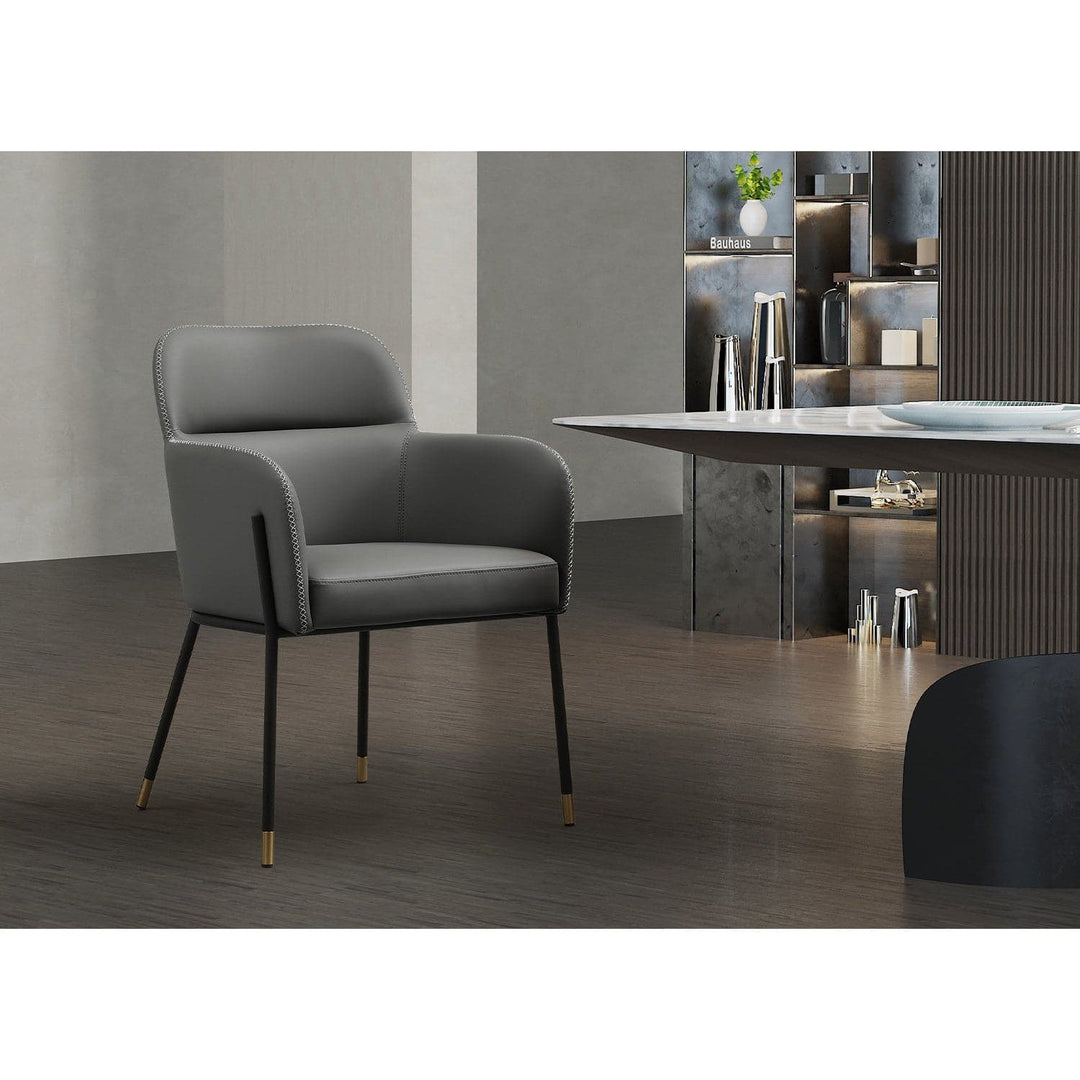 Heidi Dining Armchair-Whiteline Modern Living-WHITELINE-DAC1842-CAM-Dining ChairsCamel-5-France and Son