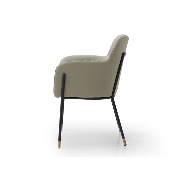 Heidi Dining Armchair-Whiteline Modern Living-WHITELINE-DAC1842-CAM-Dining ChairsCamel-9-France and Son