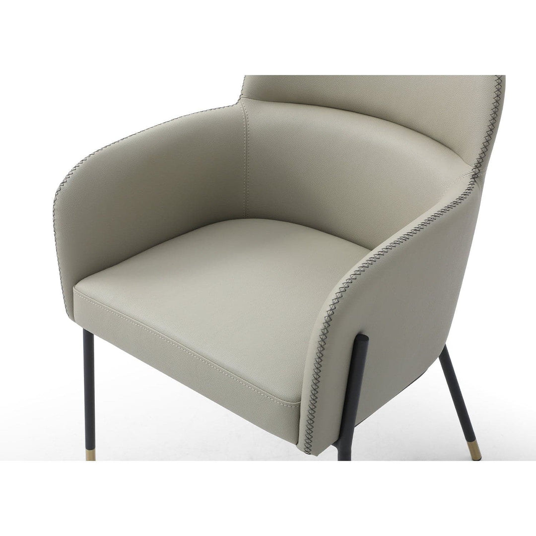 Heidi Dining Armchair-Whiteline Modern Living-WHITELINE-DAC1842P-LGRY-Dining ChairsLight Grey-7-France and Son