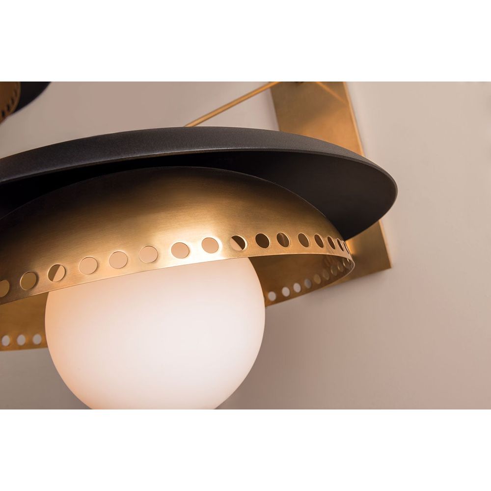 Herkimer 1 Light Wall Sconce Aged Brass